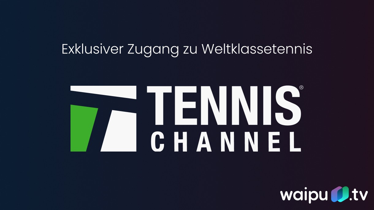 waipu.tv bietet mit dem Tennis Channel einen exklusiven Zugang zu Weltklassetennis inklusive ATP- und WTA-Tour.